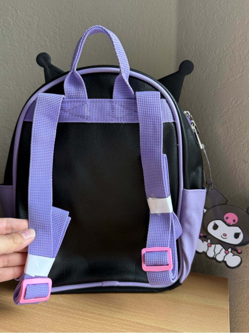 Sanrio Hello Kitty Kuromi Backpack in Black & Lavender - Picture 2 of 11
